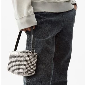 Alexander wang wangloc rhinestone pouch
